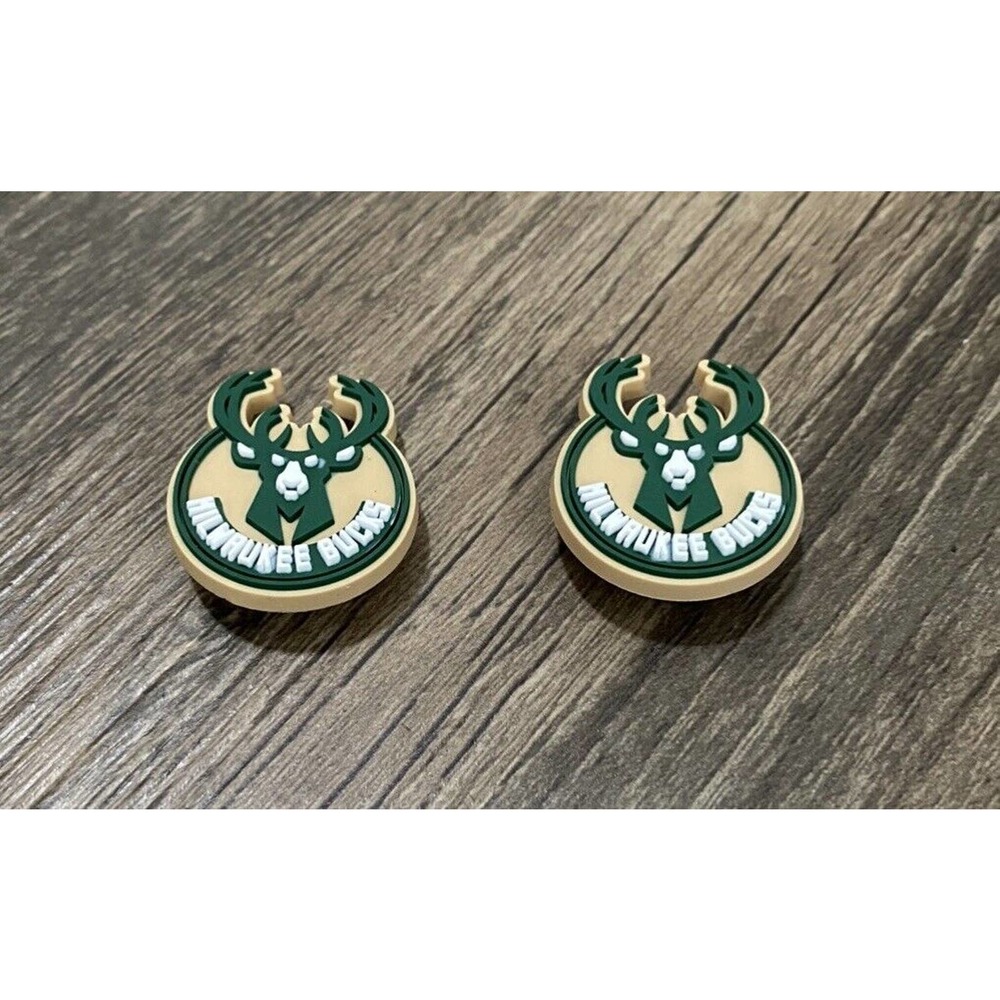 Milwaukee Bucks Basketball Team Sports Charm For Crocs - 2 Pieces